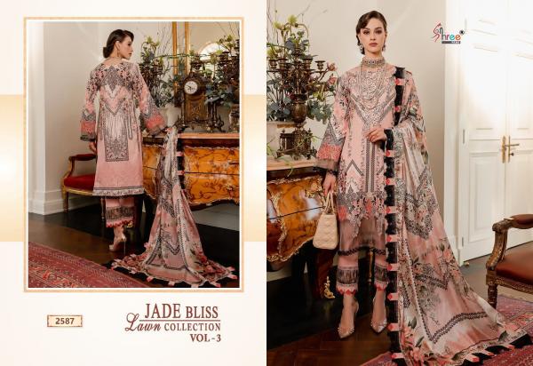 Shree Jade Bliss Lawn Collection vol 3 Cotton Designer  Dupatta Pakistani Suits